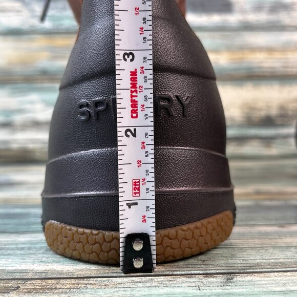 Sperry Winter Boots Mens Sz 10.5 Brown Leather Waterproof Rain Snow Lightweight - Picture 10 of 11
